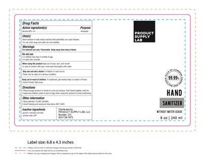 240 mL Label (Psl  Sanitizer 8oz Boston Round)